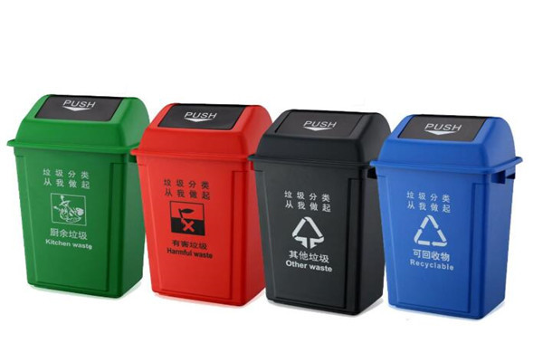 垃圾桶的颜色和标志分类分别放什么垃圾